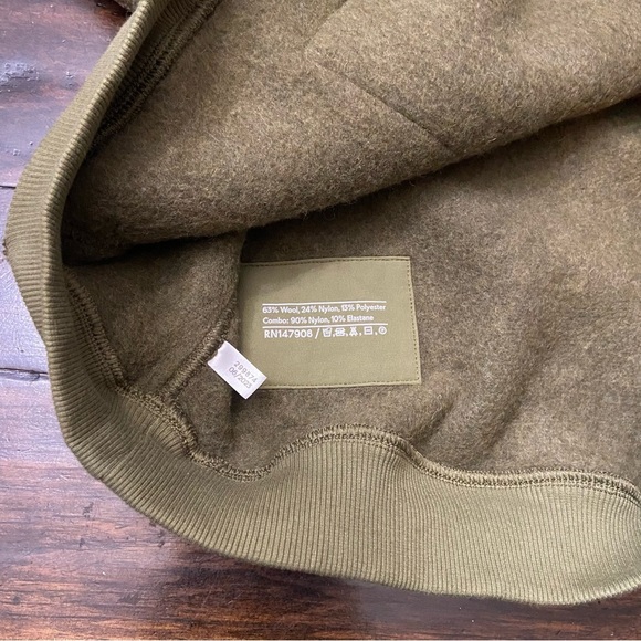 New! Outdoor Voices megafleece snap up olive branch green nbnn - Picture 8 of 8